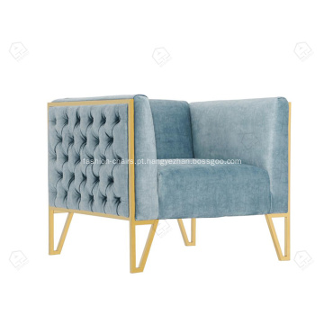 Sofá de cadeira de sotaque de design único elegante